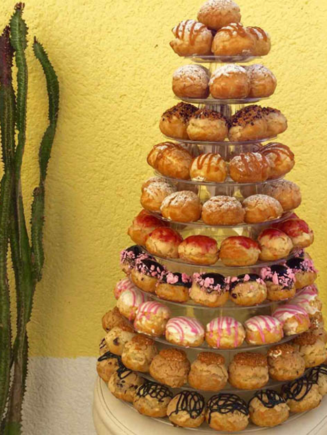Pyramide de choux pour mariages cocktails