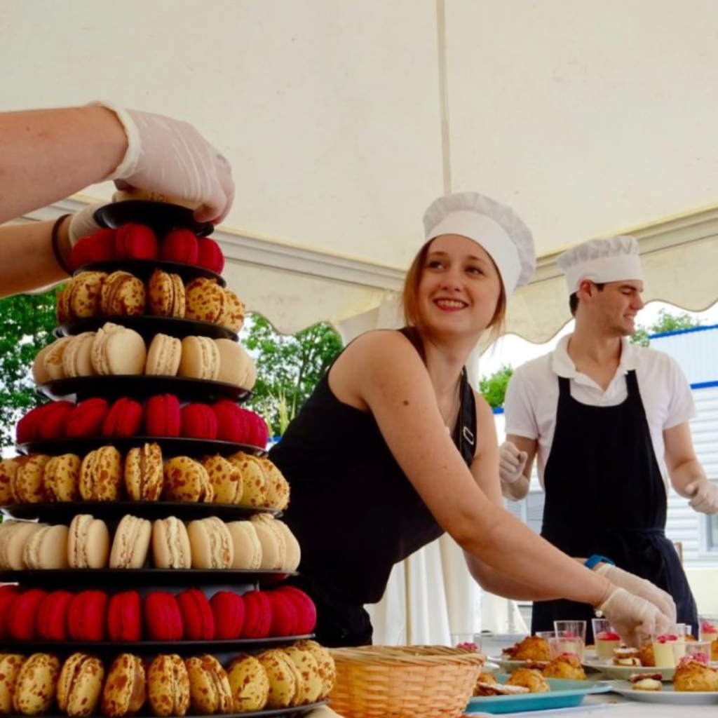 pyramide de macarons
