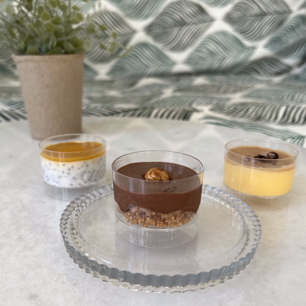 Trio de verrines sucrées